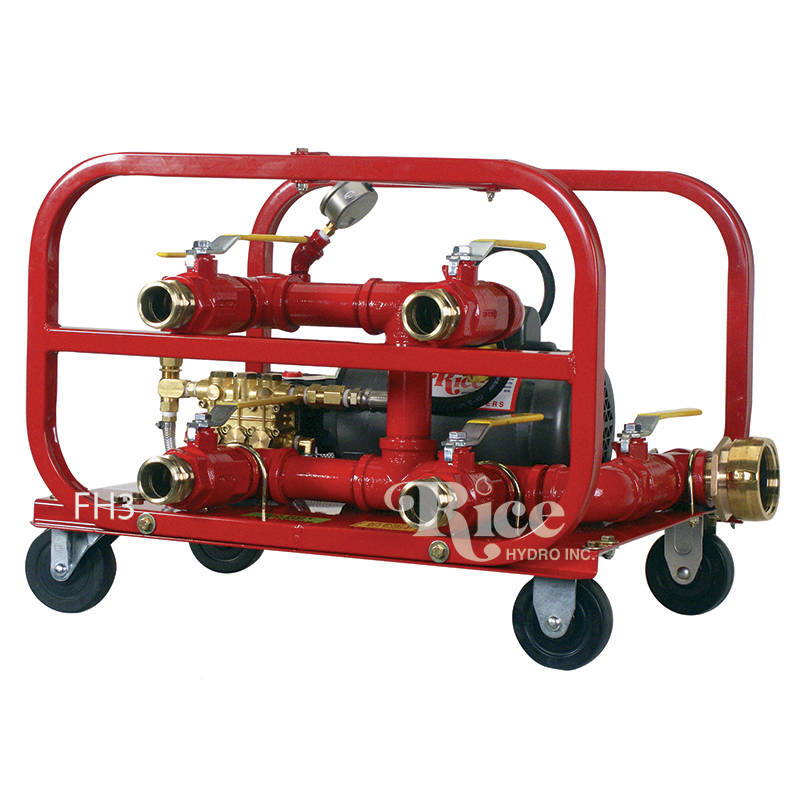 Fire hose testers button Rice Hydro