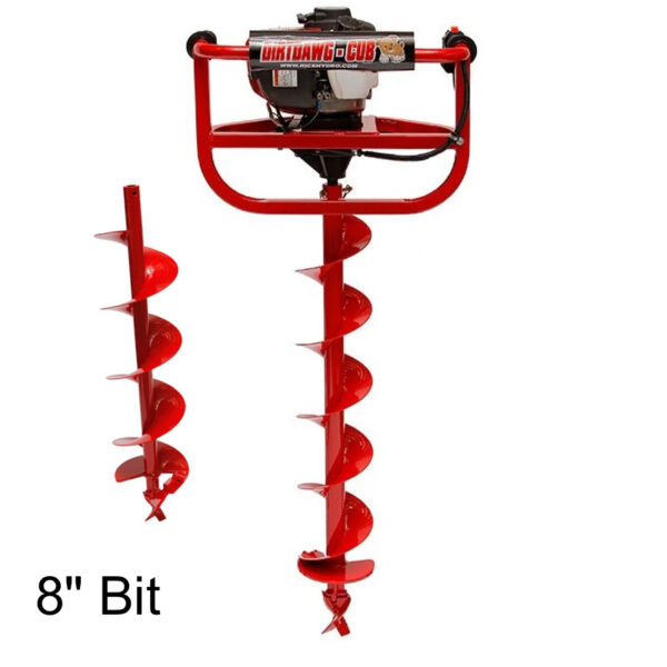 DIRTDAWG-CUB One Man Post Hole Digger with w/ 8" Bit